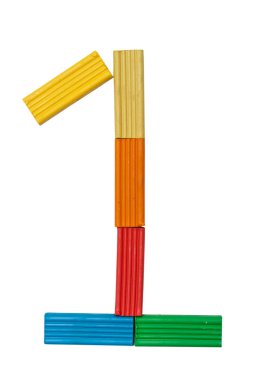 hamuru şekil bir 1 beyaz arka plan üzerinde izole