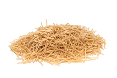 makarna beyaz arkaplanda izole