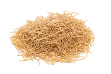 makarna beyaz arkaplanda izole