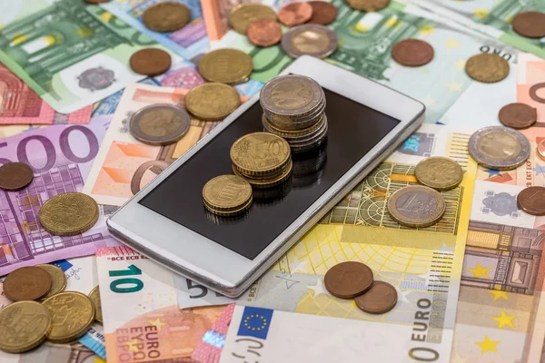 Euro money and phone