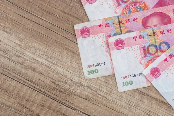 100 Yuan Chineses Perto — Fotografia de Stock