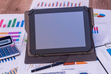 iş kavramı ile grafik tablet PC.