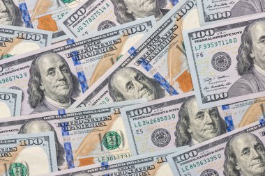100 yeni bize Doları banknot arka plan olarak