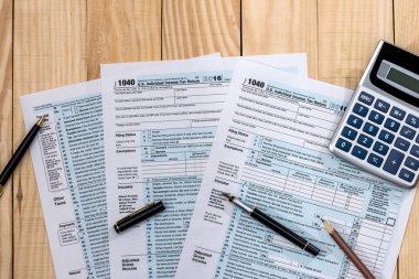 Form 1040 ödeme için ABD'de vergi