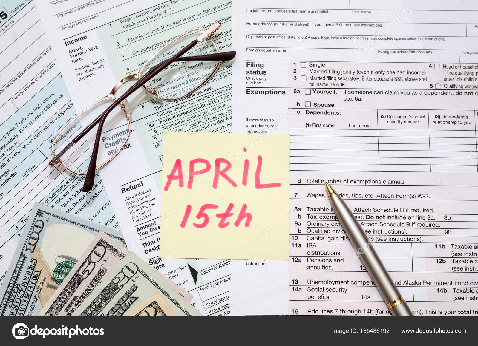 Official Usa Tax Form 11 Calculator Pen Dollar Day Tax ... Official Usa Tax Form 11 Calculator Pen Dollar Day Tax ...