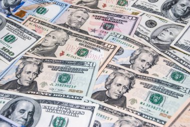 Amerikan Doları reçetelerinin arka planı olarak ayarla