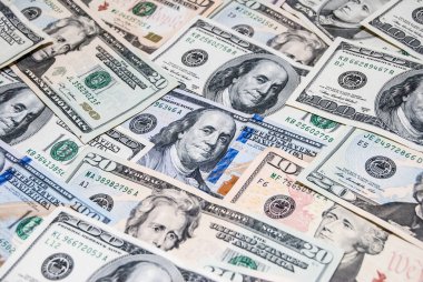 farklı Amerikan Doları yığını