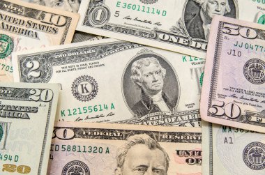 İki dolarlık banknot yakın çekim