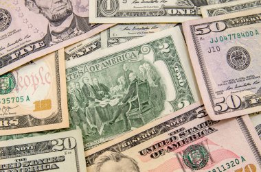 İki dolarlık banknot yakın çekim