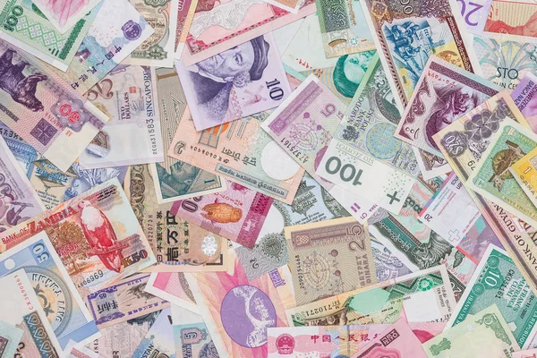 Arka Plan Olarak Dünya Kağıt Para Yakın Çekim — Stok fotoğraf