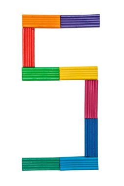 hamuru şekil bir 1 beyaz arka plan üzerinde izole