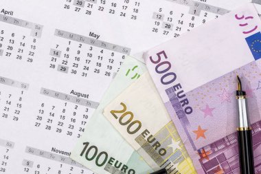 Takvim faturalarında 100 200 500 euro.