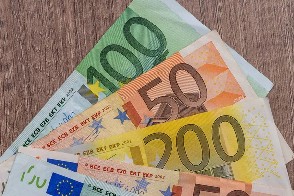 Różnych Euro Bill Jako Tło — Zdjęcie stockowe