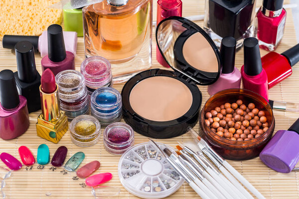 professional cosmetics tools for makeup.