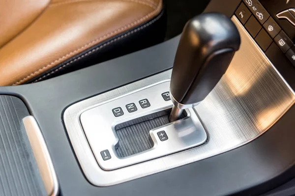 Automatic Transmission Gear Car Interior Close — 스톡 사진