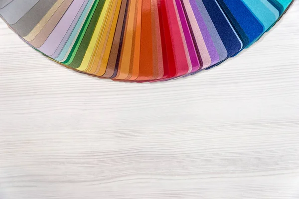 Muestra Color Para Renovación Mesa Madera — Foto de Stock