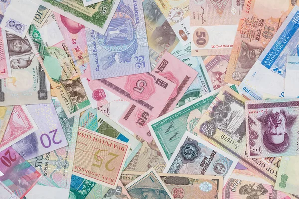Arka Plan Olarak Dünya Kağıt Para Yakın Çekim — Stok fotoğraf