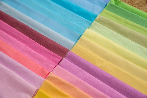 Разноцветные Образцы Текстуры Ткани — стоковое фото