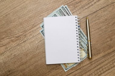 Kalem ve Doları nakit ile boş not defteri açıldı