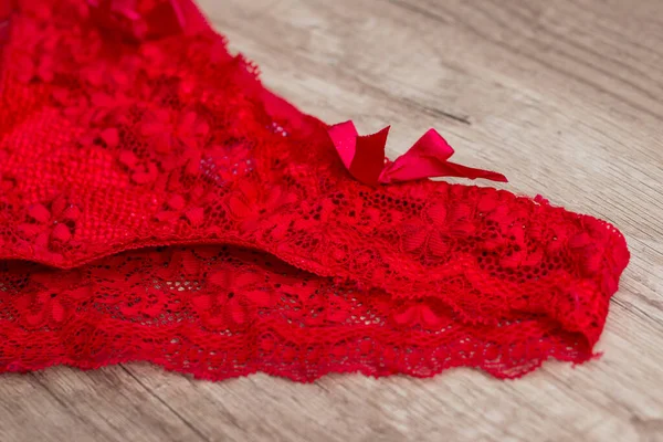 Red Underwear Desk — Stock Photo, Image