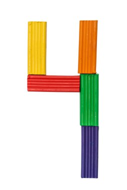 hamuru şekil bir 1 beyaz arka plan üzerinde izole