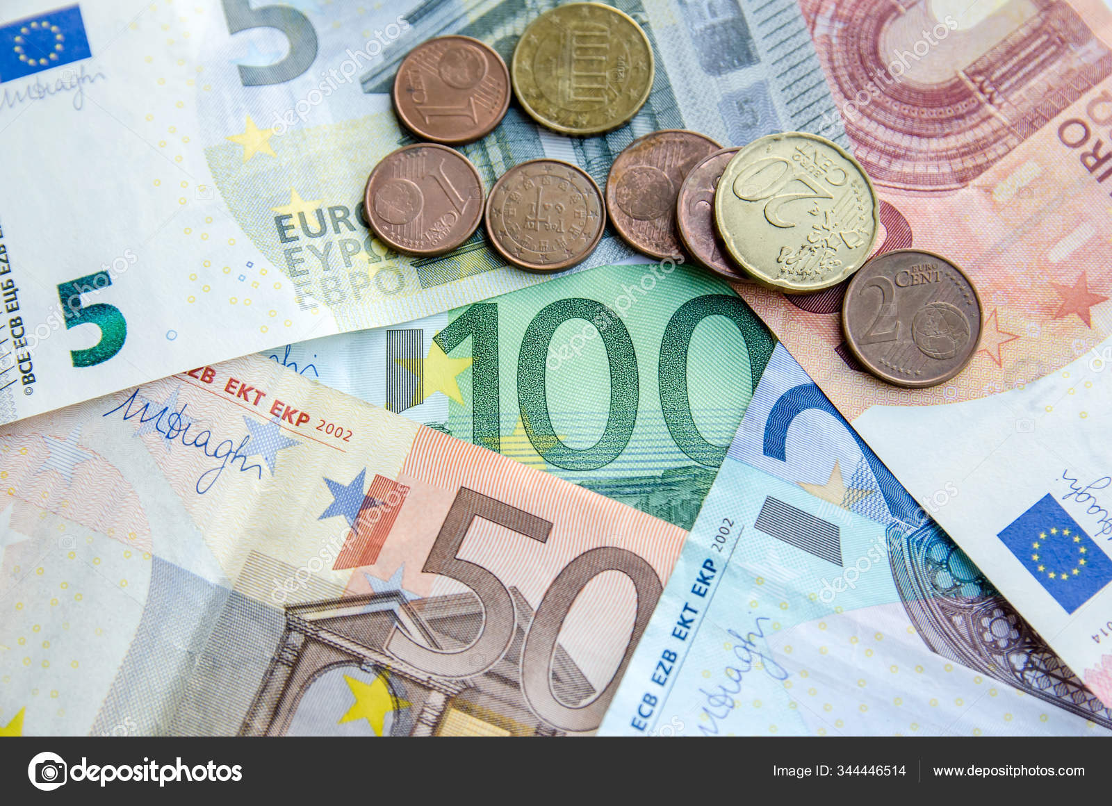 欧元纸币——图库图片© alfexe #344446514