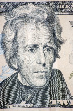 Jackson 'ın 20 dolarlık banknottaki Macro portresi.