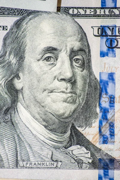 Benjamin Franklin 100 Dolláros Colse — Stock Fotó