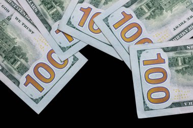 Bizi siyah arka plan üzerine izole dolar