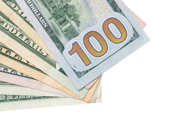 Samling Oss Dollarsedlar Isolerade — Stockfoto