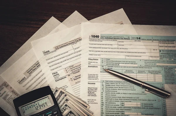 Estados Unidos Declaración individual del impuesto sobre la renta. impuesto 1040 — Foto de Stock
