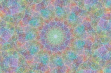 Güzel soyut desen kaleydoskop etkisi