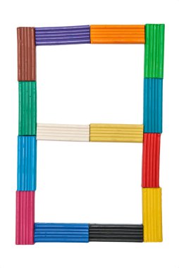 hamuru şekil bir 1 beyaz arka plan üzerinde izole