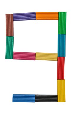 hamuru şekil bir 1 beyaz arka plan üzerinde izole