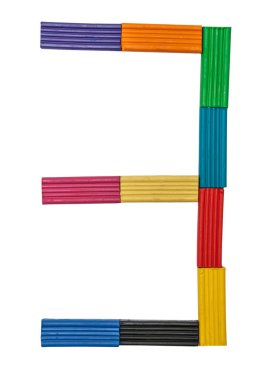 hamuru şekil bir 1 beyaz arka plan üzerinde izole