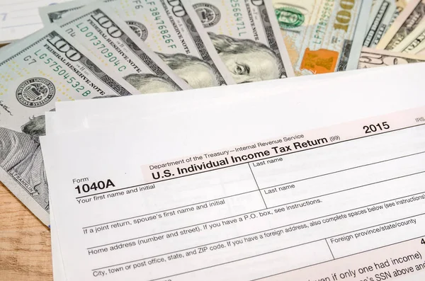 1040 Tax Form 2016 Year — Stock Photo, Image