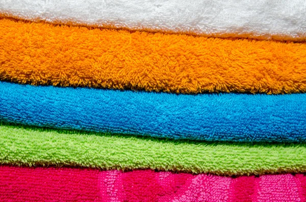 Folded Towels Background — Stock Photo, Image