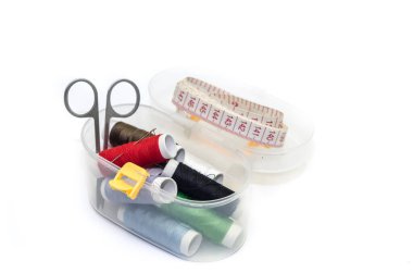 Dikiş başlığı beyaz arkaplanda izole edildi