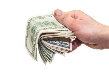 Erkek eliyle bize dolar verin.