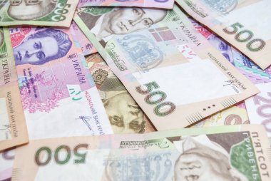 Ukraynalı para - Uah arka plan