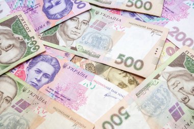 Ukraynalı para - Uah arka plan