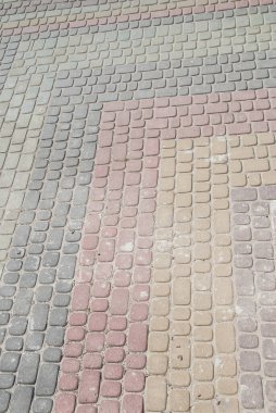 Eski kaldırım taşlarının soyut arkaplanı