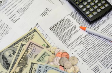 vergi formu w-4 yakın çekim