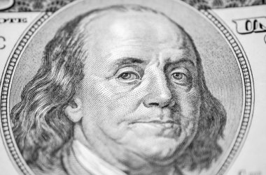 100 doların bir parçası, Benjamin Franklin.