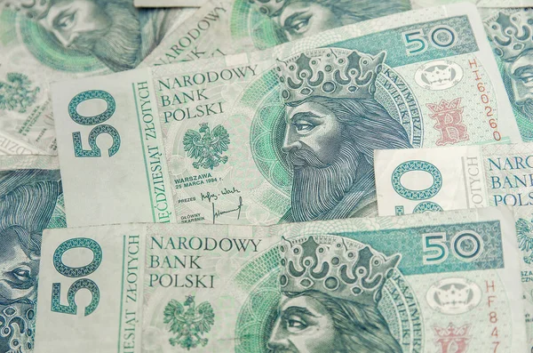 Polish money in the face value of PLN 50