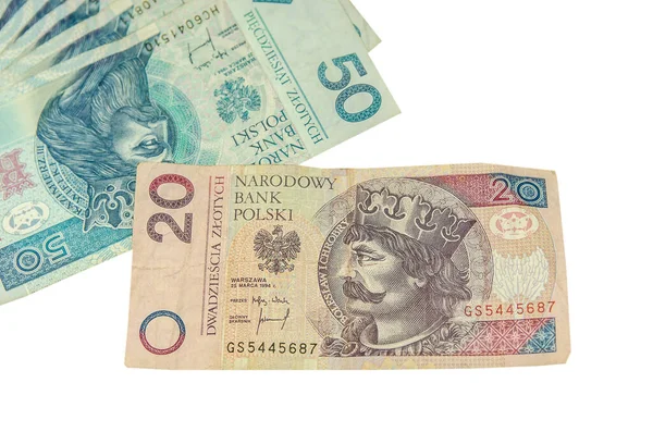 Polnisches Geld Hintergrund Pln Von Und — Stockfoto