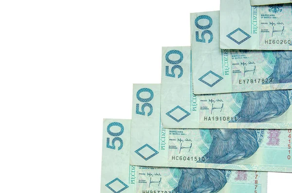 Polnisches Geld Isoliert Auf Weißem Hintergrund Stück — Stockfoto