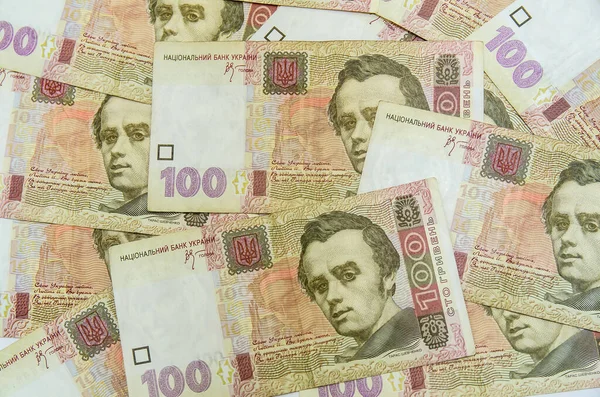Oekraïense Geldachtergrond 100 — Stockfoto