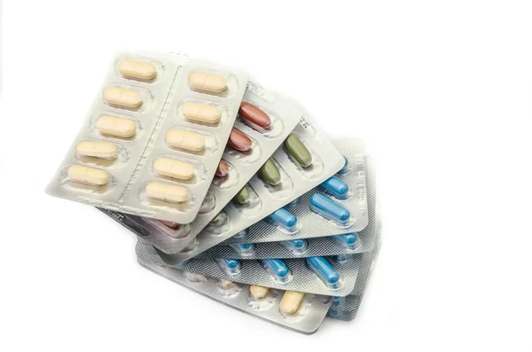 Embalagens Comprimidos Comprimidos Médicos — Fotografia de Stock