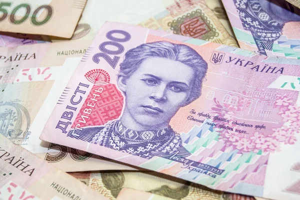 Bakgrund Ukrainska Pengar Uah — Stockfoto